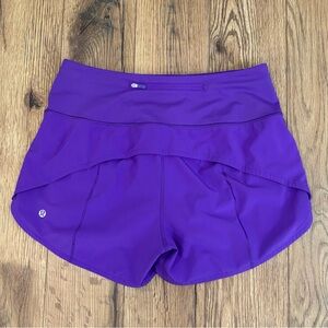 Lululemon Speed Up High Rise Shorts 4" In Atomic Purple Size 8